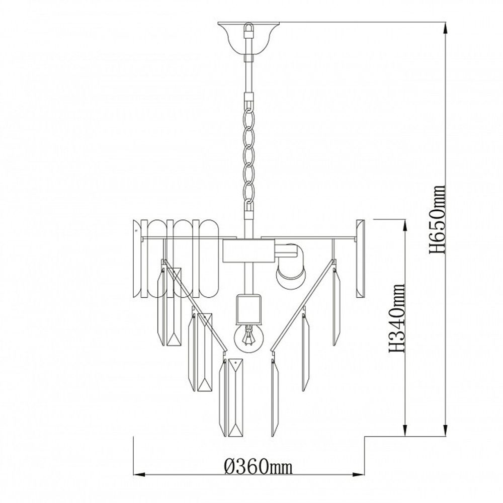 Подвесная люстра De City Бриз 35 111014205
