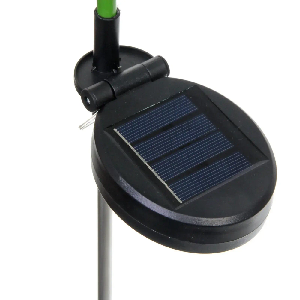 Светильник на солн.батарее (фигура на спице с подсветкой) «Великолепная роза» 73 см, Розовый (свечение белое)