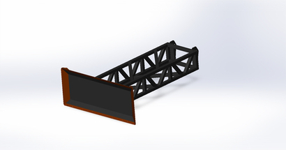 Отвал-буртовщик для телескопического погрузчика