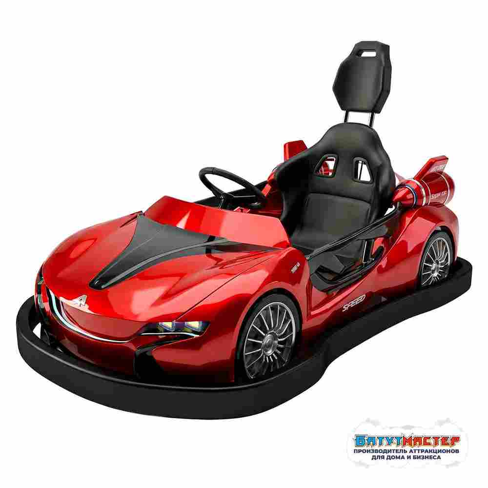 Бамперная электромашинка «Красный Ураган» для автодрома, семейная
