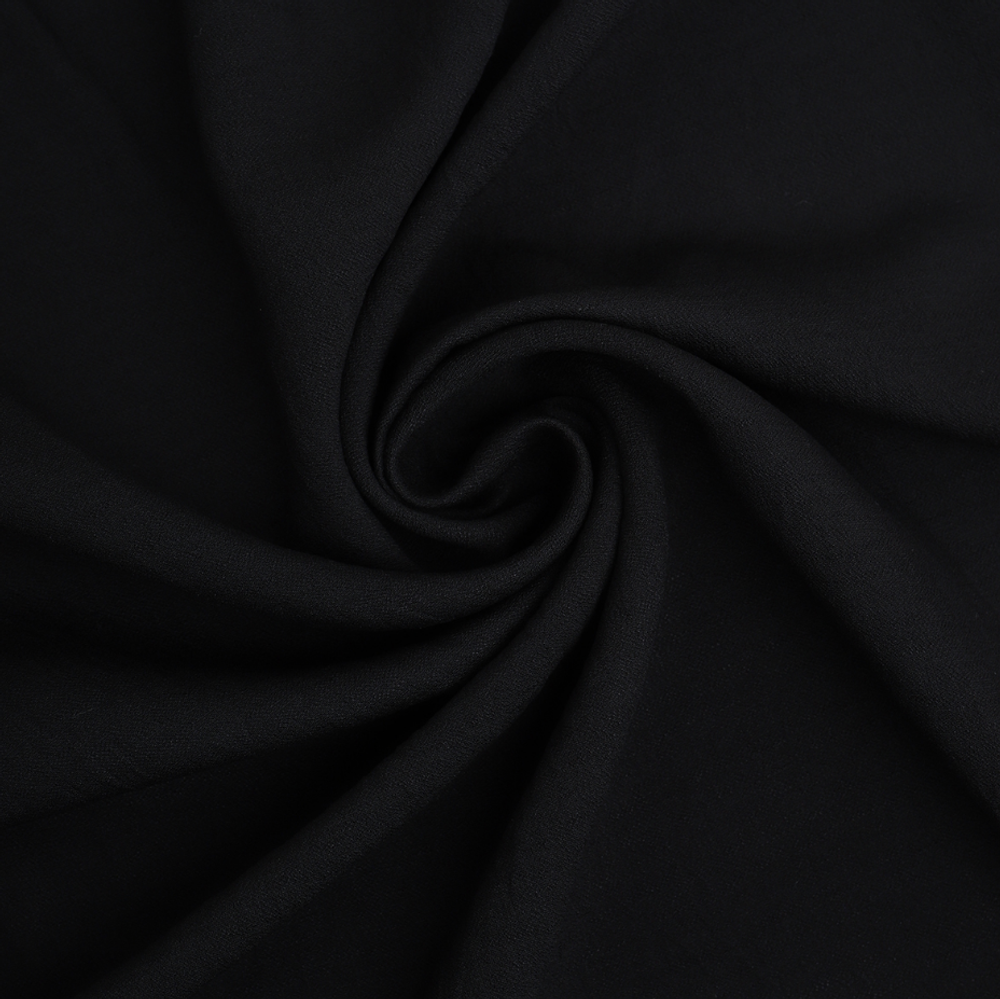 Ткань плательная вискоза-нейлон, 135 г/м2, ш. 150 см, черный