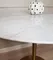 Стол Tulip Marble Brass, Ø80 см, белый мрамор на золотой ножке