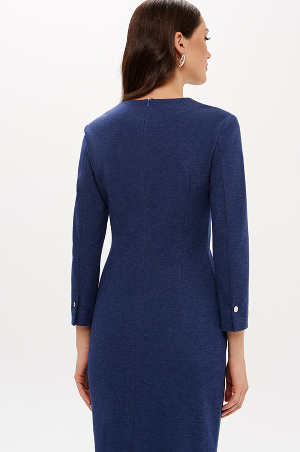 51693 Платье женское (синий меланж)