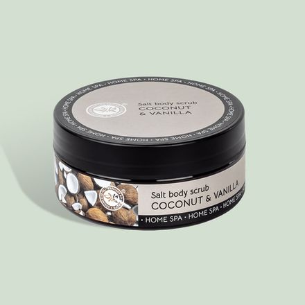 HOME SPA Cоляной скраб для тела "Кокос и Ваниль"
