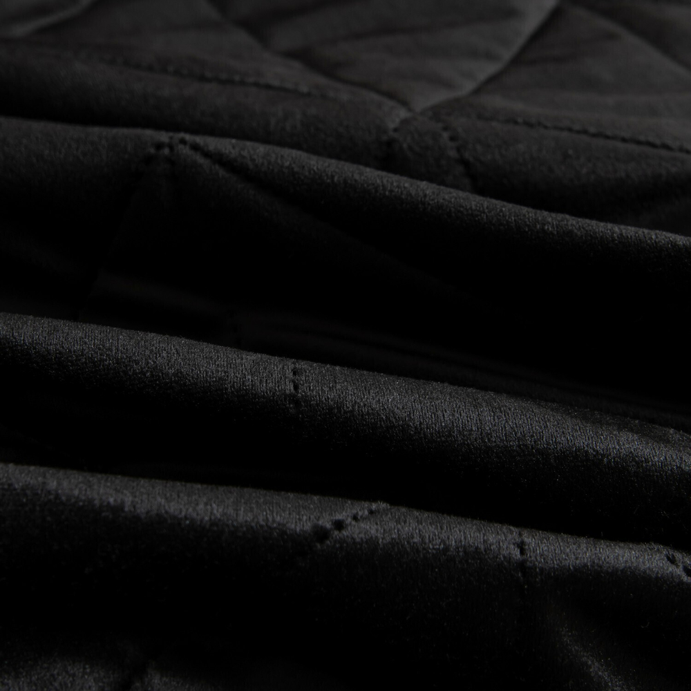 Велюровое покрывало в клетку и две наволочки OVL047