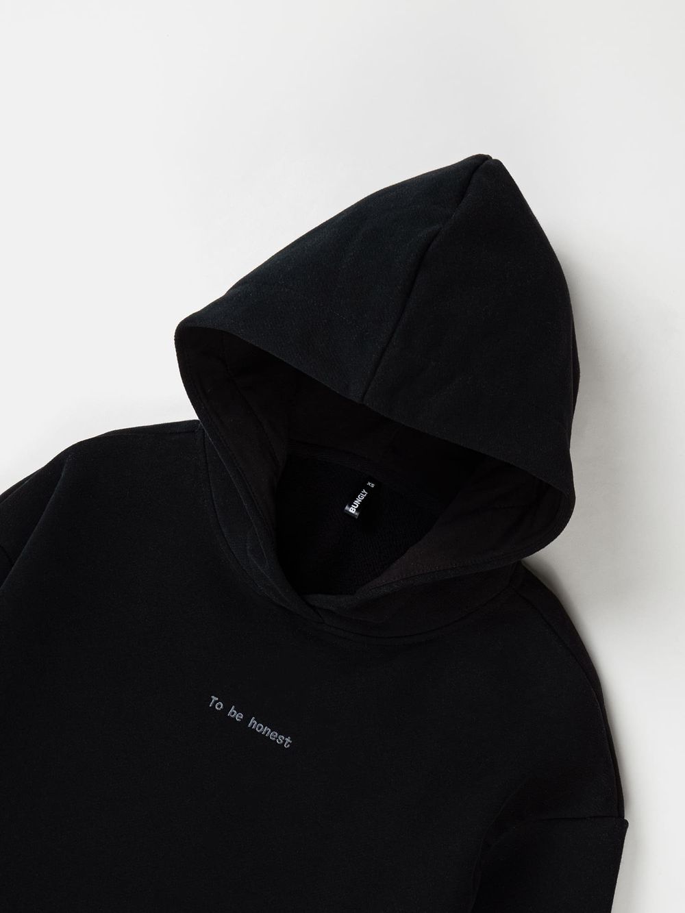 Худи с велюровым эффектом "Уголь" женское