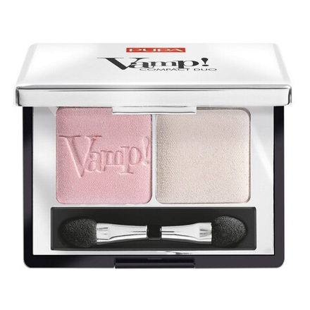 Pupa Тени Vamp! Duo, двойные, компактные, тон №001, Розовый жемчужный, 2,2 гр