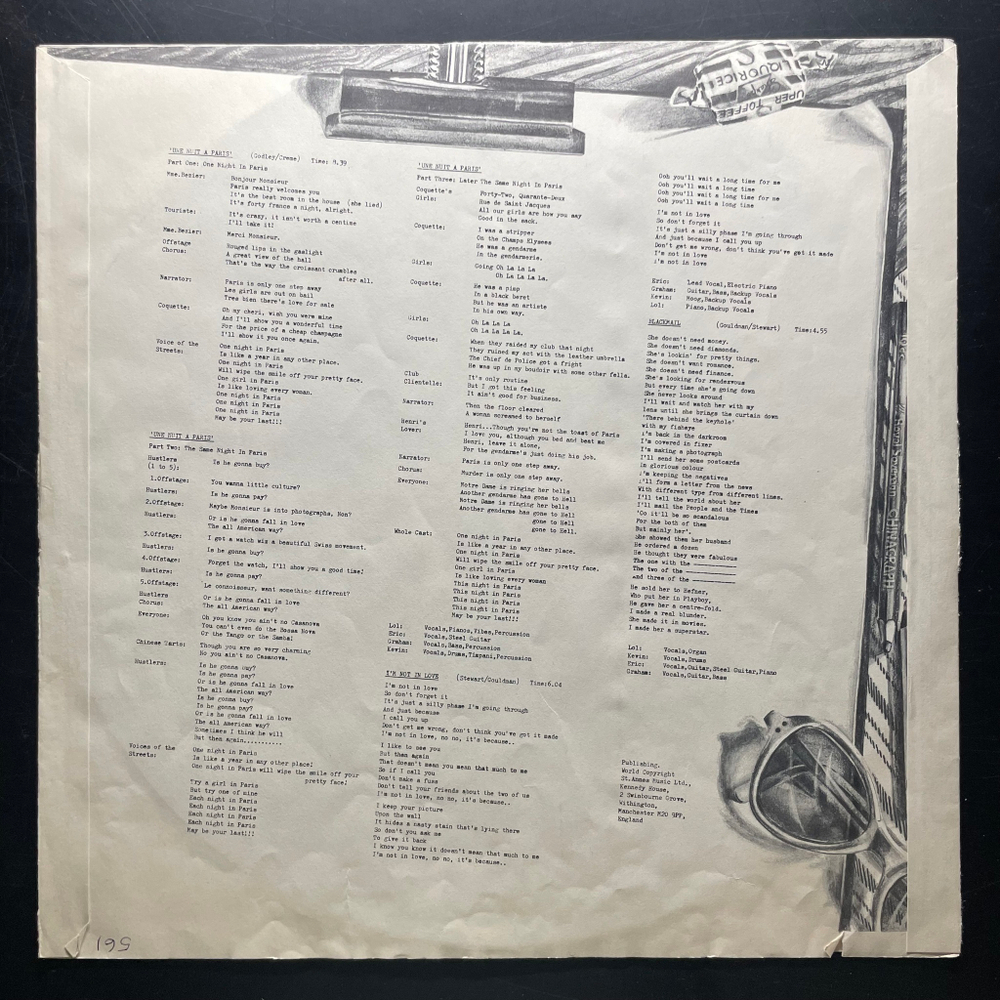 10cc - The Original Soundtrack (Скандинавия 1975г.)