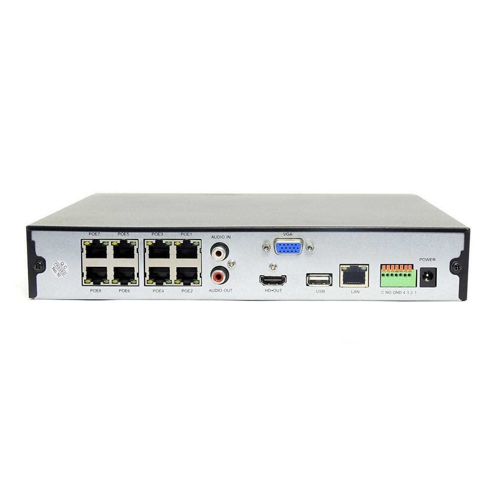AR-N1642FP/8P - сетевой IP видеорегистратор (NVR), 8 портов PoE (до 8 Мп)