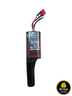 Аккумулятор Asgard Airsoft Li-Ion 11,1V 3000 mAh 60A для размещения в коробе пулемётов, Т-коннектор