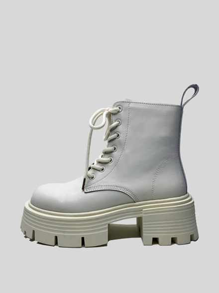 Ботинки Араз К893-1 кожаные со шнуровкой и молнией сбоку