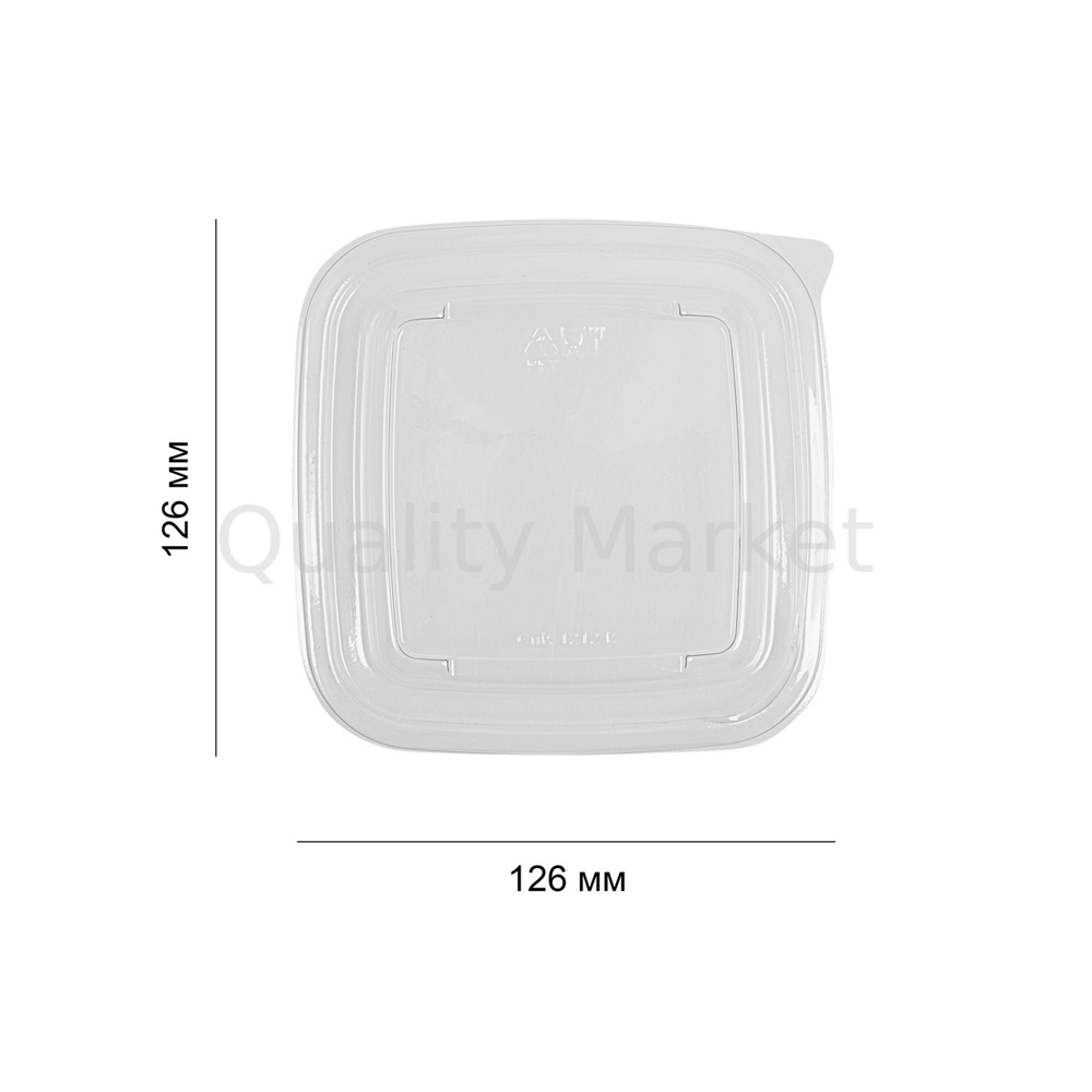 Крышка пластиковая прозрачная 126*126 мм СпК-1212К ПЭТ