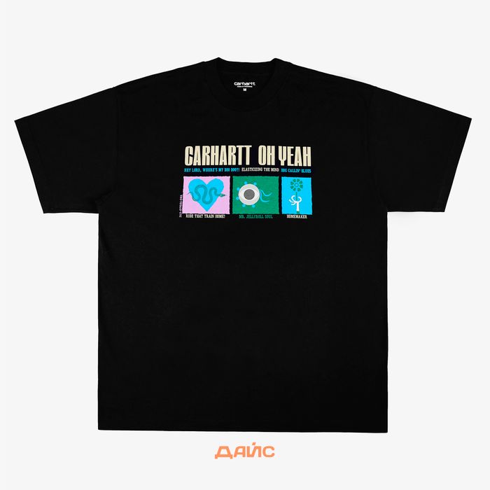 Футболка мужская Carhartt WIP Oh Yeah артикул:I033158_black - купить в магазине Дайс