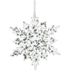 GAEM Украшение новогоднее "Снежинка", L14 W0,1 H15 см
