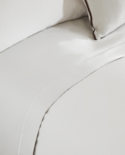 ZARA HOME (300 НИТЕЙ) ПРОСТЫНЯ ИЗ ХЛОПКА, СЕРЫЙ