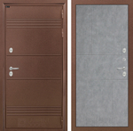 Дверь с терморазрывом входная Лабиринт Термо Лайт 21 Светлый бетон