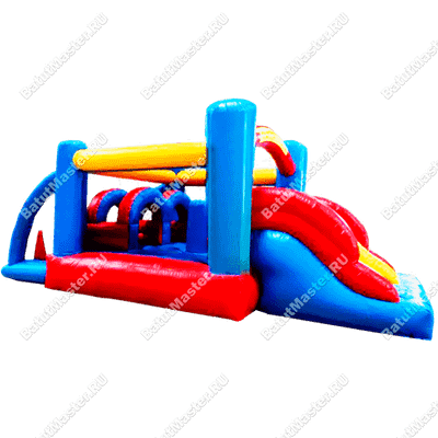 Детский надувной батут "Батутный дрифт", 5.5*2.5*2 м