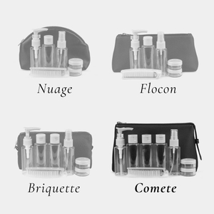 Косметичка Comete из кожи теленка, фиолетового цвета