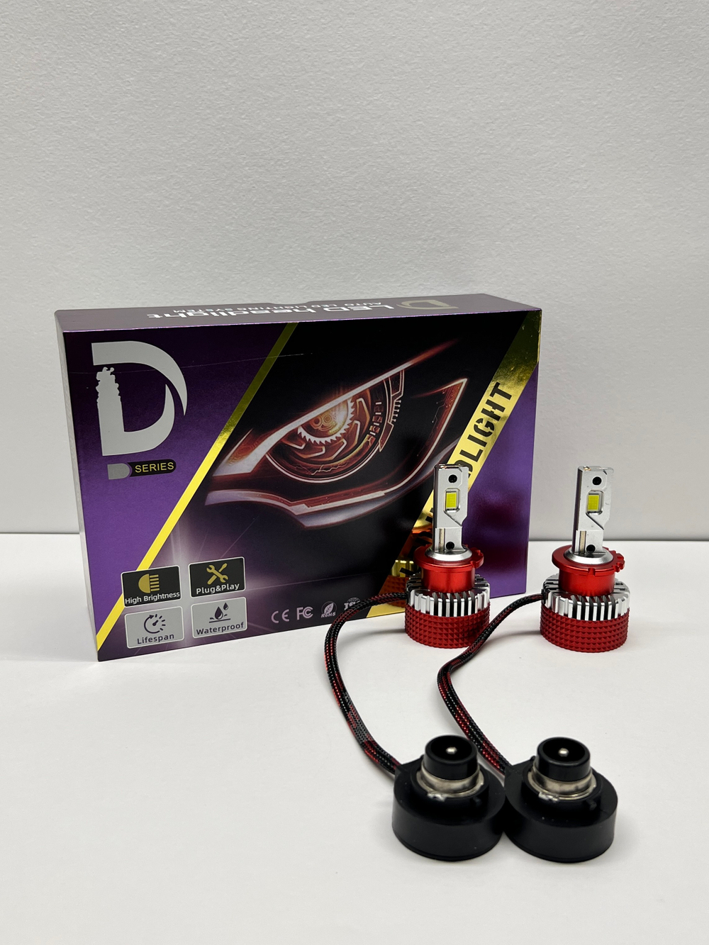 D2S / Светодиодные лампы D2S LED 60w, замена штатных ксеноновых ламп Д2C, Драйв Ядро, TG (2 шт. / комплект)