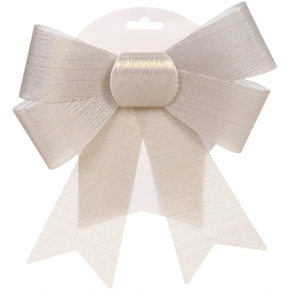 Бант на ёлку «Волшебство» 17*23 см, Перламутр