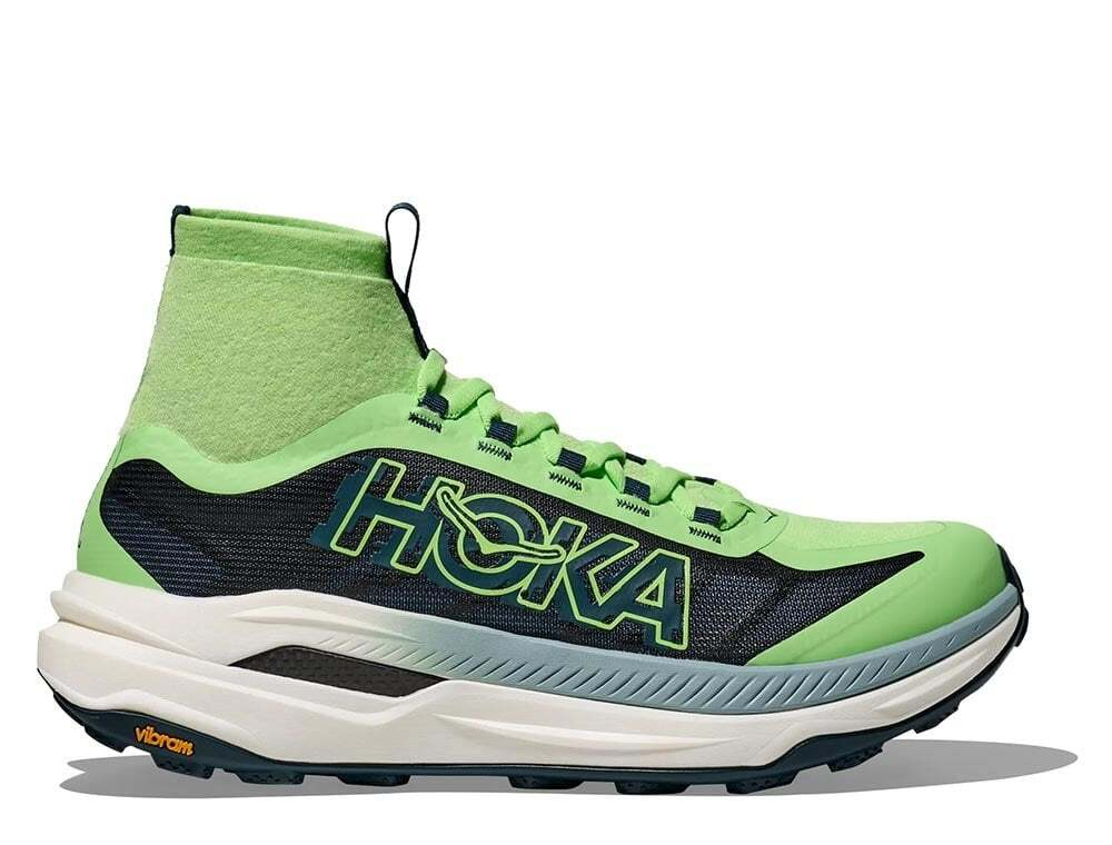 Кроссовки для бега мужские Hoka Tecton X 3 Зеленo-Черные