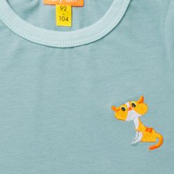 Футболка цвета полыни "Рыжий кот"