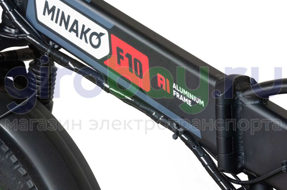 Электровелосипед Minako F10 Pro 2025 (48V/20Ah) - Красный обод фото №7