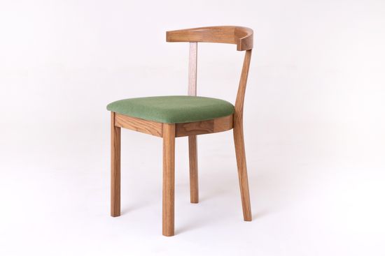 Стул Бари (дуб тон Светлый дуб, ткань  002 - Galaxy Green)