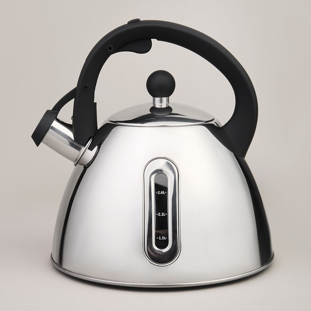 ЧАЙНИК СО СВИСТКОМ И МЕРНОЙ ШКАЛОЙ, 3,2Л