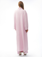 Женский кардиган розовый удлинённый