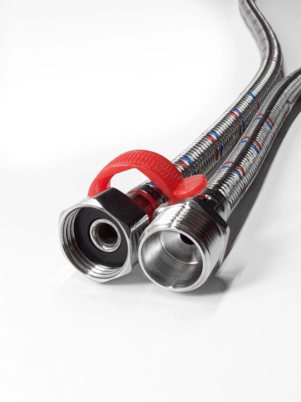 Гибкая подводка для воды 1/2" гайка-штуцер 40 cм, с ключом