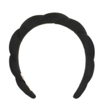 Kitsch, Пышная повязка на голову из переработанной ткани, черная, 1 шт.