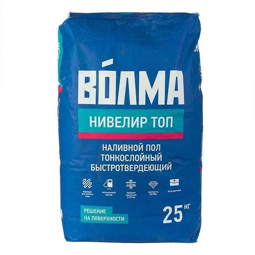 Наливной пол тонкослойный Волма Нивелир ТОП 25 кг