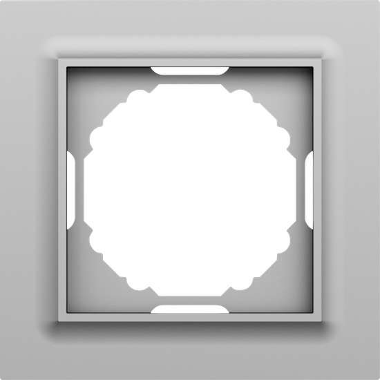 Рамка 1-я,  Wave сталь,  серия A07