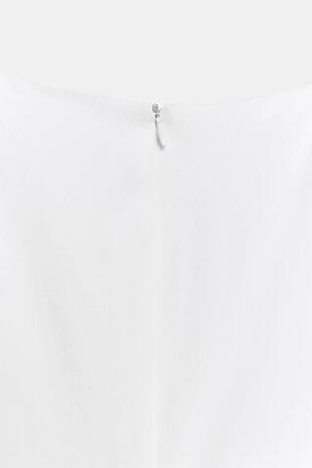 ZARA ПЛАТЬЕ МИДИ ZW COLLECTION, ЖЕЛТОВАТО-БЕЛЫЙ