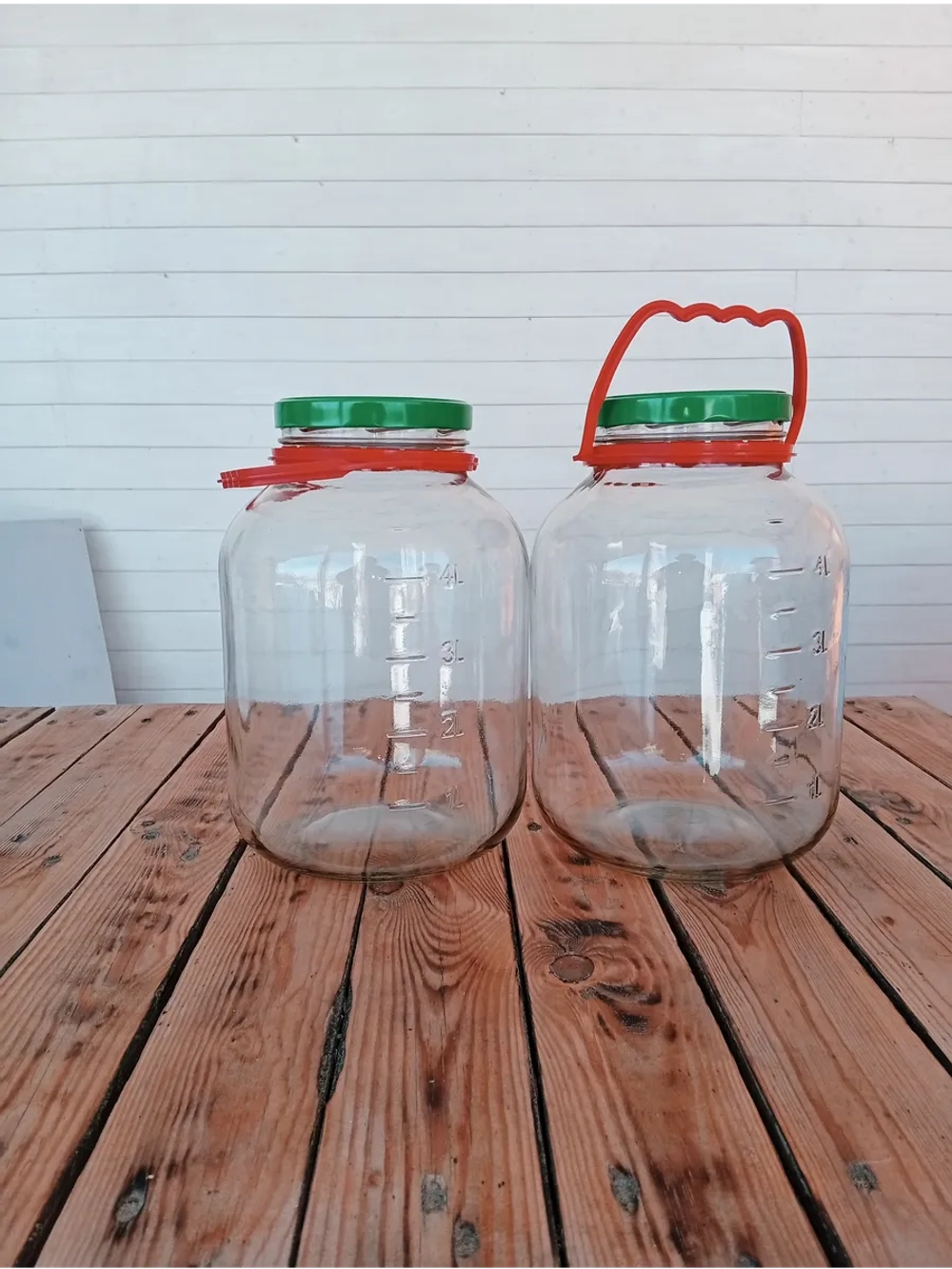 Банка стеклянная 5 литров, 2 штуки, 100мм