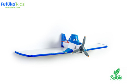 Полка Дасти 1 одноярусная (Синий, 1170х420х210)