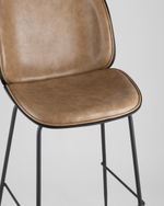 Стул барный Beetle PU со спинкой бежевый 2 шт