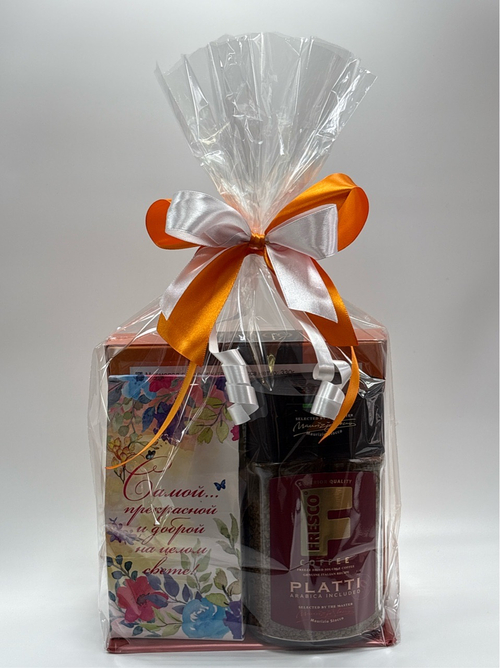 Подарочный набор 100326 арт! мармелад джойко \чай самой прекрасной\кофе фреско .