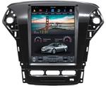 Магнитола для Ford Mondeo 4 2010-2014 (с климатом) - Kuberg ZF-1052A-Q6 вертикальный экран в стиле "Тесла" на Android 11, Быстрая, CarPlay, 4G SIM-слот