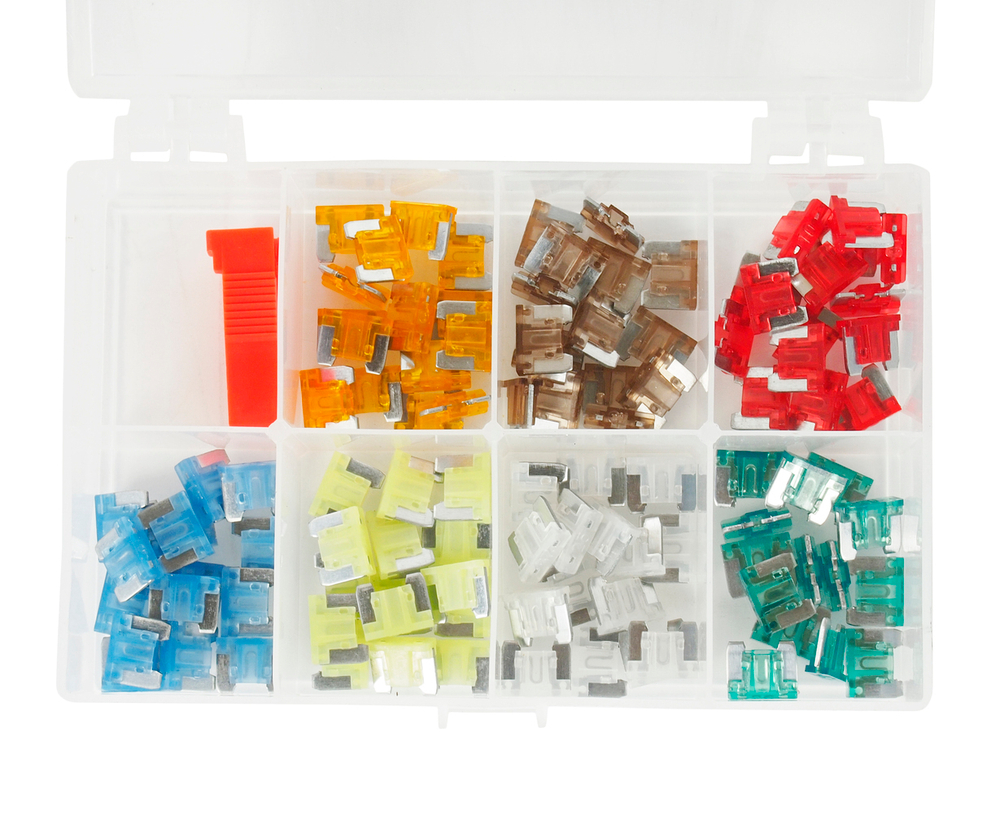 Предохранитель 5-30А мини (японские авто) 105шт. в боксе JTC