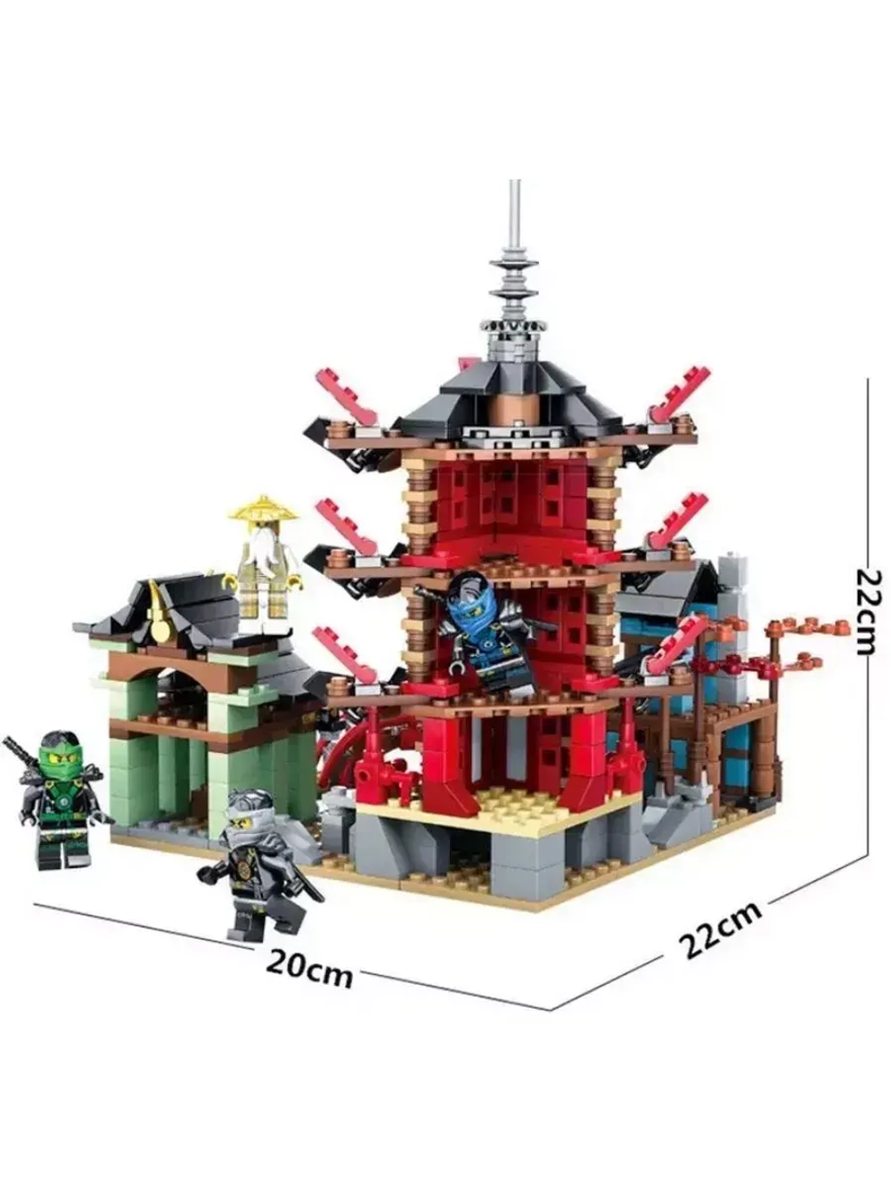 Конструктор Ниндзя Храм Аэроджитцу 767 деталей 4024