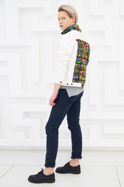 LIGVIANNI Джинсовая куртка Denim Jacket Stained Glass