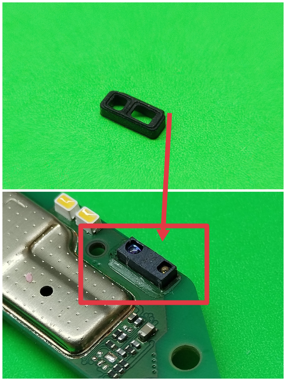 Tecno Spark Go 2024 (BG6) - уплотнитель датчика приближения (оригинал)