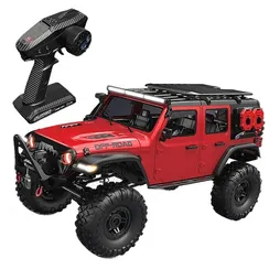 Wrangler 1/10 RC car HB-R1014-1, 4WD , с радиоприемником 2,4 ГГц,зарядным устройством и аккумулятором,блокировкой дифференциала,бордовый.