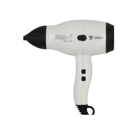 TecnoElettra Kompact Turbo 3600 White Профессиональный фен для волос