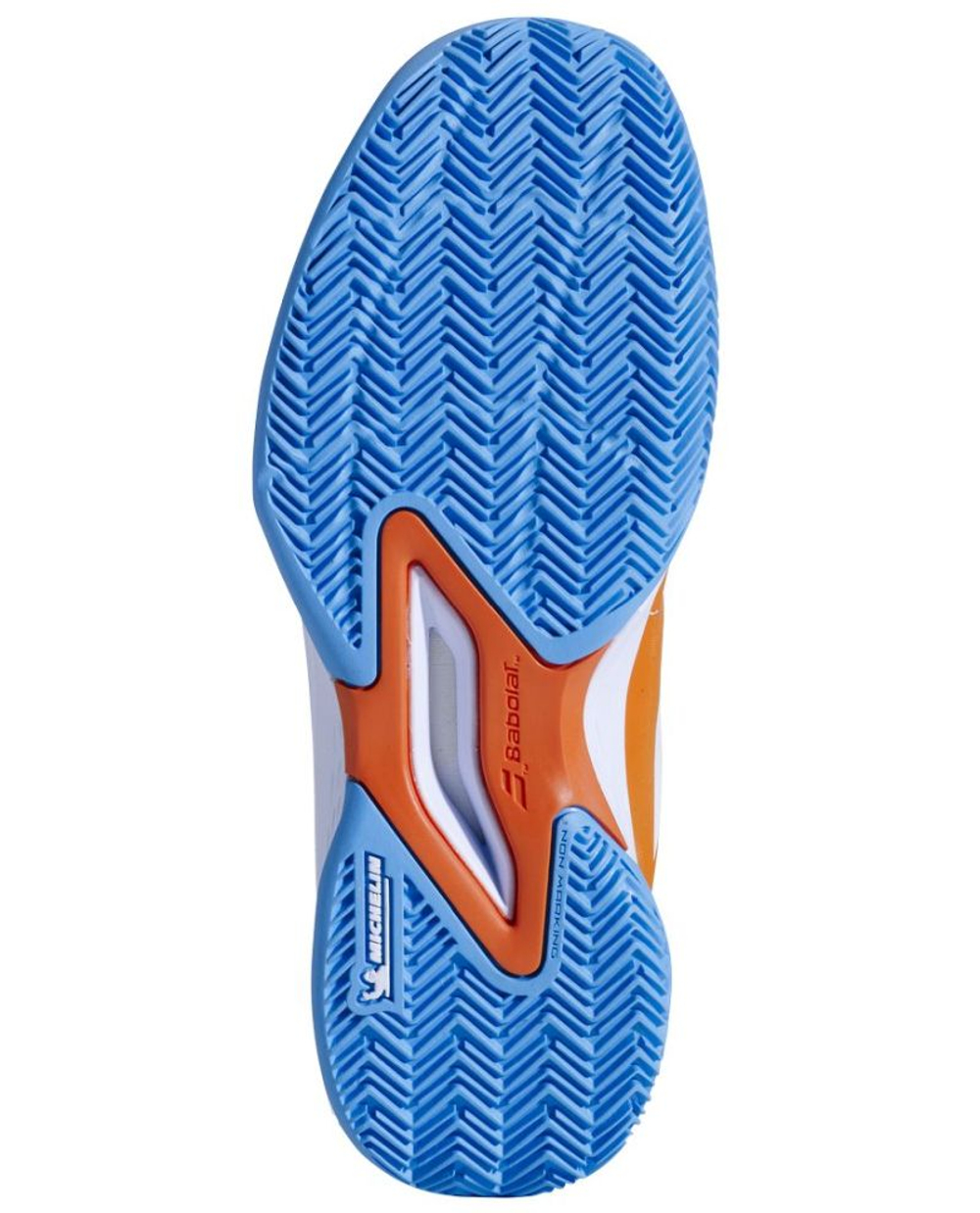 Детские теннисные кроссовки Babolat Propulse Junior 3 Clay - orange peel