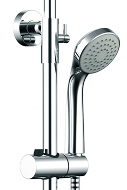 OPAL R душевая колонна со смесителем для ванны, поворотный излив (верхний душ круглой формы)(F6125183CP-A2-RUS)