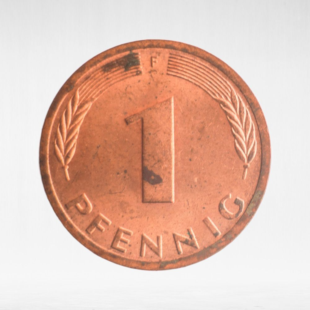 Germany, 1 Pfennig, 1981, (Stuttgart Mint - "F"), VF