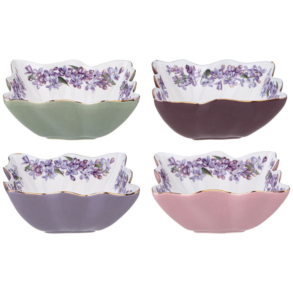НАБОР РОЗЕТОК LEFARD "LILAC" 4 ШТ. 10 СМ (КОР=12НАБ.)